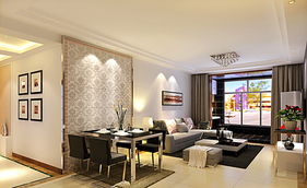 现代简约三居室翻新案例 130平米旧房蜕变，3.9万打造南开品质新居